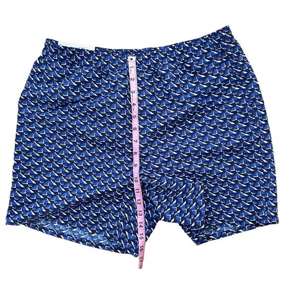 Uniqlo Short Men’s M Blue Geometric Swim Active Shorts 5.5" Mesh Liner Shorts - Picture 13 of 16